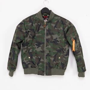 Spire By Galaxy Men Flight Jacket Camo Size S